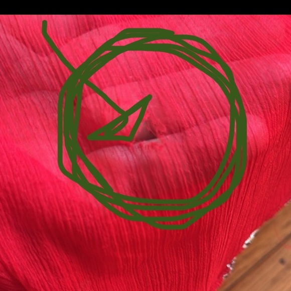 Elegant Red Embroidered Dress - Picture 14 of 14